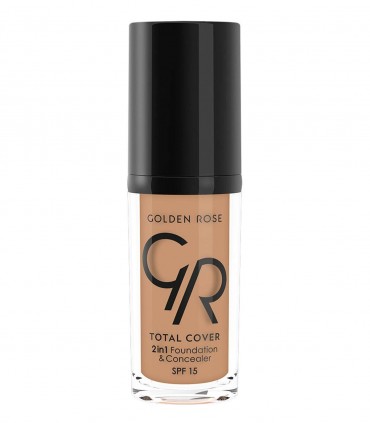 کرم پودر گلدن رز مدل Total cover شماره 20