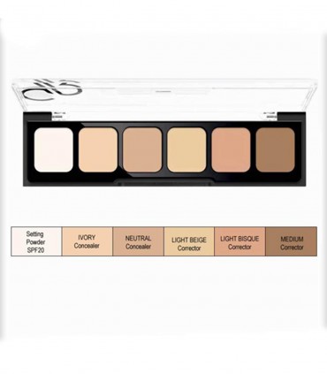 پالت کانسیلر کرمی گلدن رز LIGHT TO MEDIUM 01 جزییات