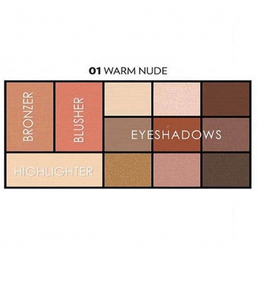 پالت سایه چشم و هایلایتر گلدن رز مدل City Style شماره 01 جزییات