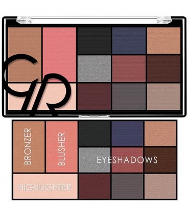 پالت سایه چشم و هایلایتر گلدن رز مدل City Style شماره 02 جزییات