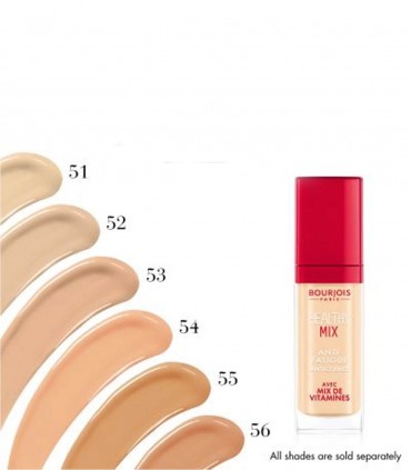 کانسیلر بورژوآ مدل Healthy Mix شماره 51 رنگبندی