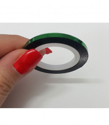 نوار طراحی متوسط ناخن سبز۱