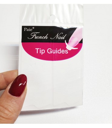 برچسپ فرنچ ناخن Tip Guide مدل Wave با دست