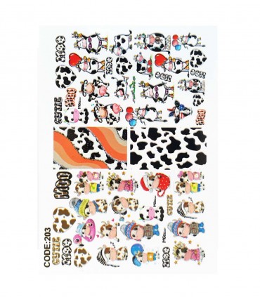 لنز ناخن مدل گاو ها