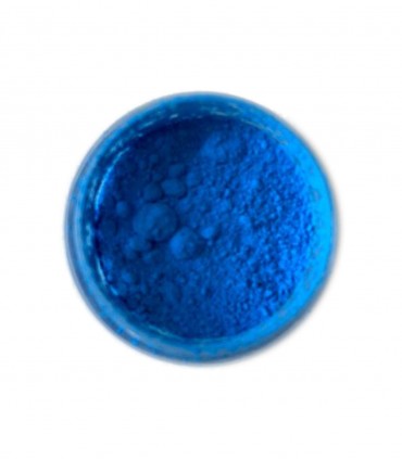پودر کاشت ناخن شب تاب رنگ آبی