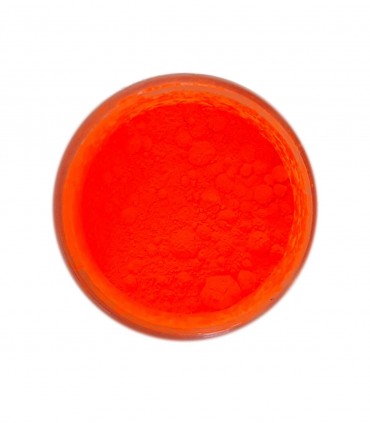 پودر کاشت ناخن شب تاب رنگ نارنجی