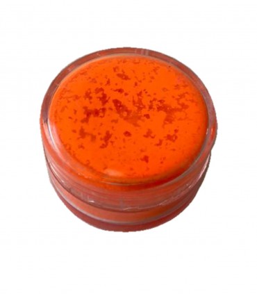 پودر کاشت ناخن شب تاب رنگ نارنجی2