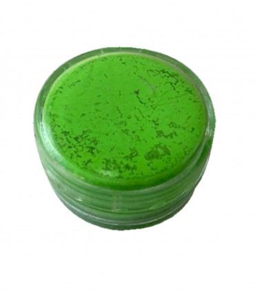 پودر کاشت ناخن شب تاب رنگ سبز2