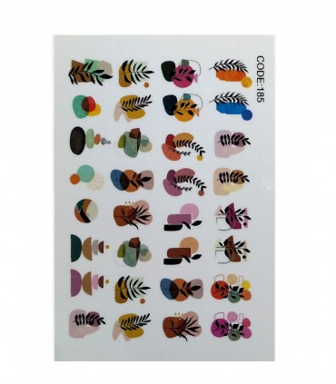 لنز ناخن مدل گل نقاشی 3