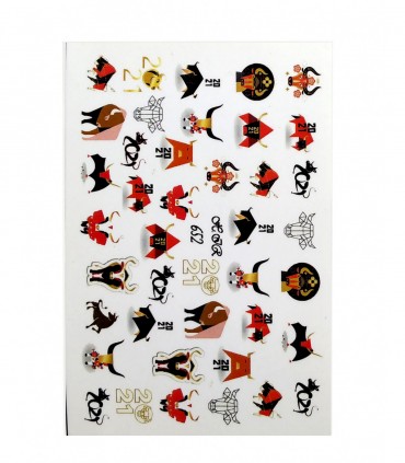 لنز ناخن مدل گاو چینی