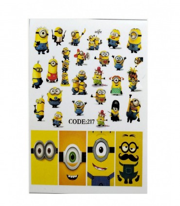 ناخن مدل مینیون ها