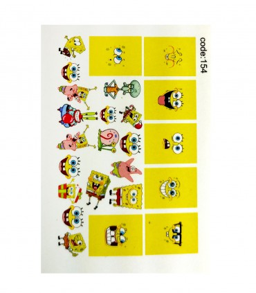 لنز ناخن مدل باب اسفنجی 2