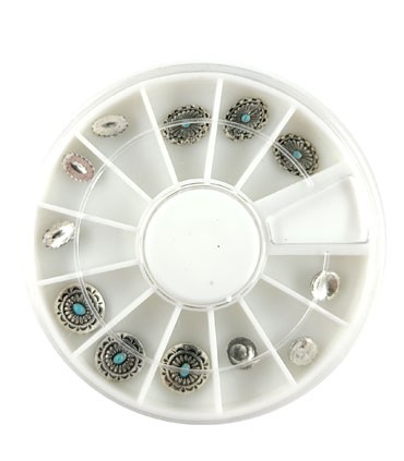 نگین ناخن ترکیبی طرح چشم نظر