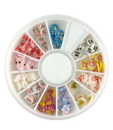 نگین ناخن ترکیبی طرح مخلوط 4