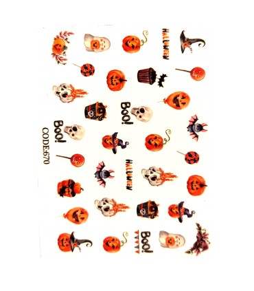 لنز ناخن مدل هالووین 2