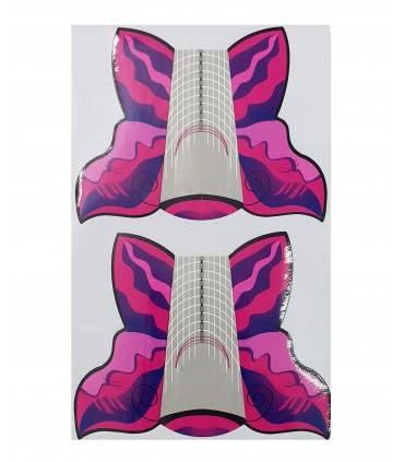 فرمر ناخن پروانه ای سرخابی  500 عددی  بسته