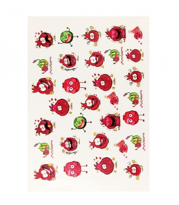 لنز ناخن مدل انار یلدا 3