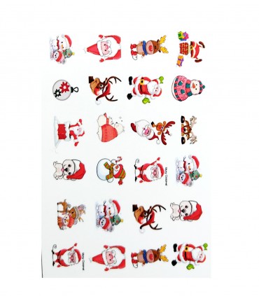 لنز ناخن مدل بابانوئل