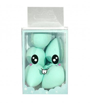 پد کانسیلر (بیوتی بلندر) 6 عددی اشکی فیروزه ای روشن