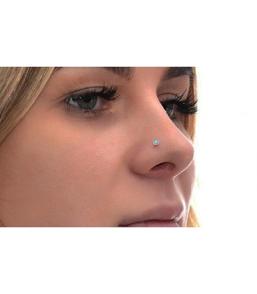 نگین بینی چسب دار آبی صورت