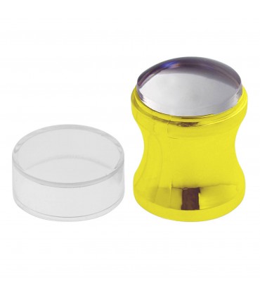 مهر ناخن (استمپ) شابلون دار طلایی باز