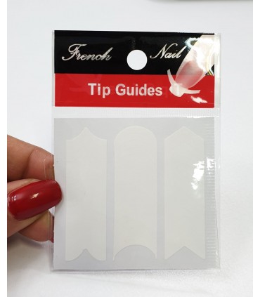 برچسب فرنچ ناخن Tip Guide مدل مخلوط با دست