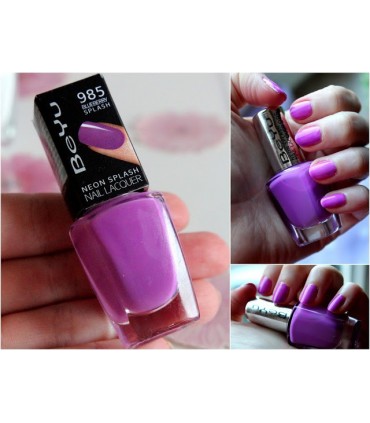 لاک ناخن بی يو مدل Neon Splash شماره 985 1