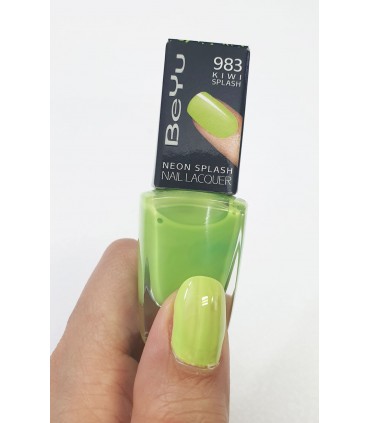 لاک ناخن بی يو مدل Neon Splash شماره 983 1