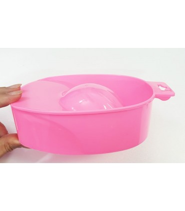 ظرف مانیکور صورتی نما از کنار