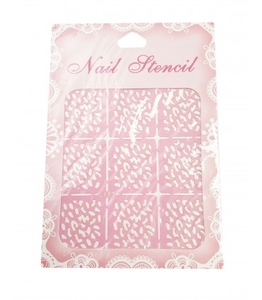 شابلون کاغذی طراحی ناخن کد L113