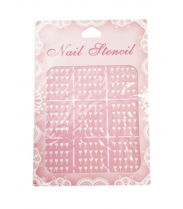 شابلون کاغذی طراحی ناخن کد L121