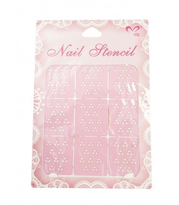 شابلون کاغذی طراحی ناخن کد L142