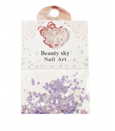 نگین پولکی ناخن طرح ستاره هولوگرام