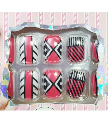 ناخن مصنوعی ژله ای بچه گانه Werona طرح ساده شماره 2 نزدیک