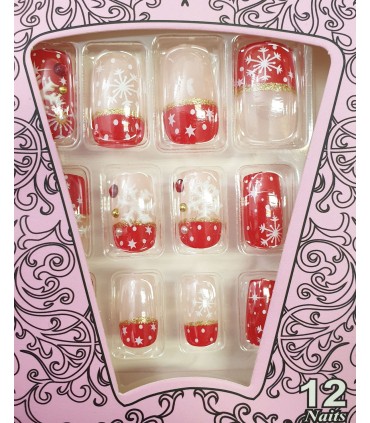 ناخن مصنوعی ژله ای بزرگسال Verona طرح نگین دار شماره 2 نزدیک