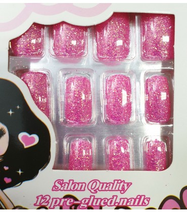 ناخن مصنوعی ژله ای بزرگسال Verona طرح پولکی شماره 1 نزدیک