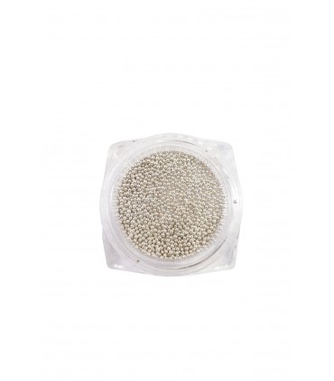 نگین ناخن طرح مروارید نقره ای جدا