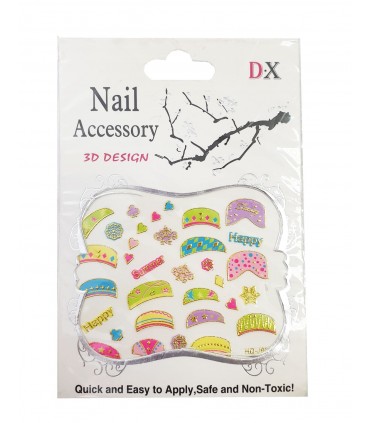 استیکر سه بعدی ناخن HC-836E شماره 2