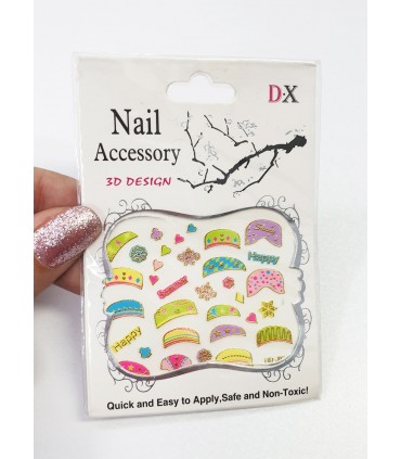 استیکر سه بعدی ناخن HC-836E شماره 2 جدا