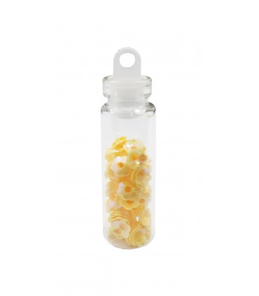 نگین ناخن طرح گل زرد