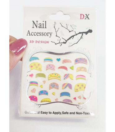 استیکر سه بعدی ناخن HC-836E شماره 3 نزدیک