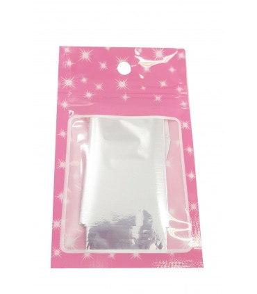 فویل طراحی ناخن نقره ای