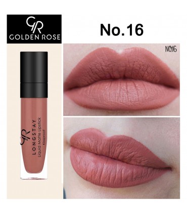 رژ لب مایع مات گلدن رز Long Stay Liquid Matte شماره 16 جدید