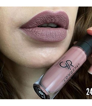 رژ لب مایع مات گلدن رز Long Stay Liquid Matte شماره 24