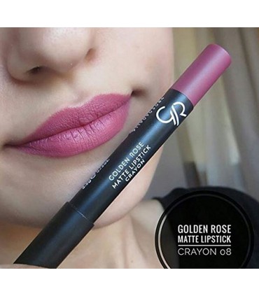 رژ لب مدادی مات گلدن رز Matte Crayon شماره 08 جدا