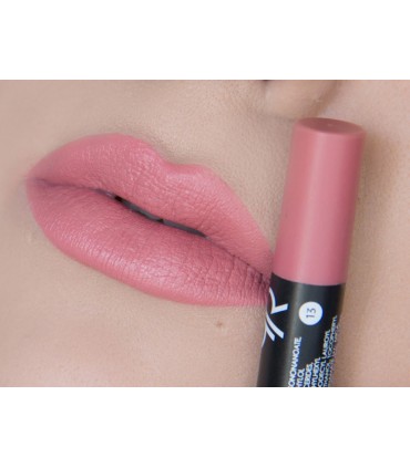 رژ لب مدادی مات گلدن رز Matte Crayon شماره 13 لب