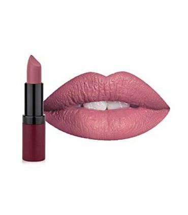 رژ لب مات گلدن رز مدل ولوت Velvet Matte شماره 14 لب