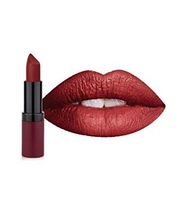 رژ لب مات گلدن رز مدل ولوت Velvet Matte شماره 20 لب