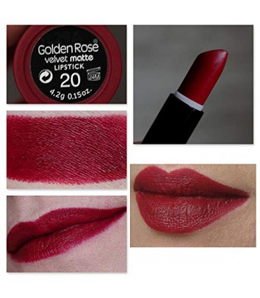 رژ لب مات گلدن رز مدل ولوت Velvet Matte شماره 20 جدا
