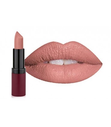 رژ لب مات گلدن رز مدل ولوت Velvet Matte شماره 01 لب